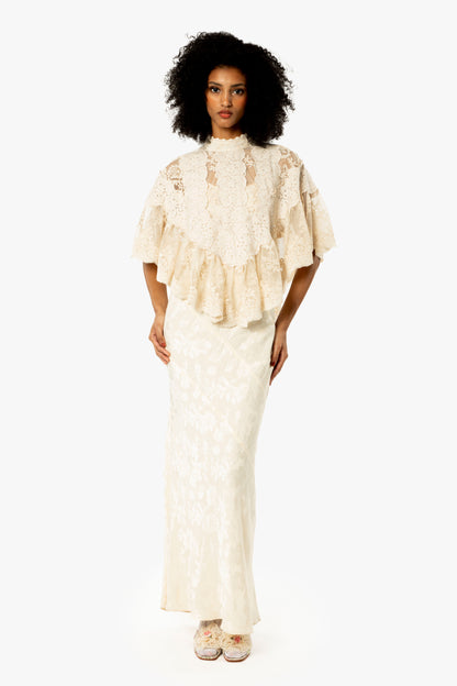 Corded Lace Combo Cape