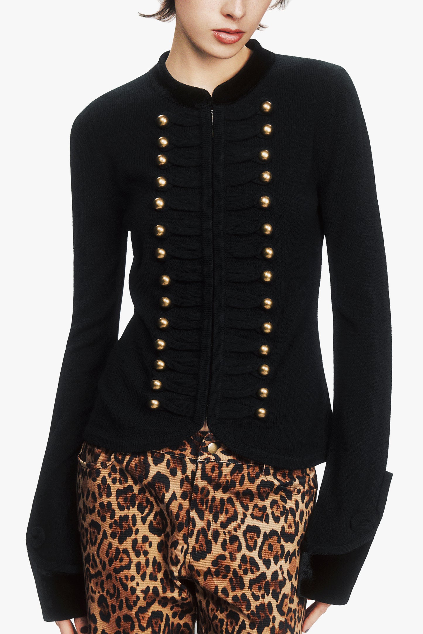 Military Cardigan Jacket