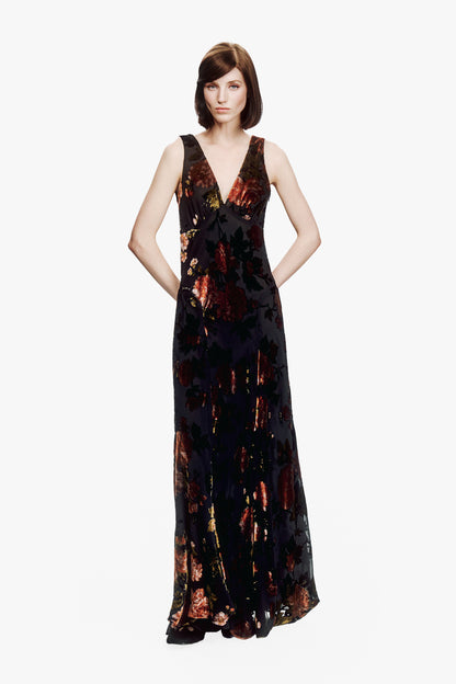 Folia Devore Maxi Dress