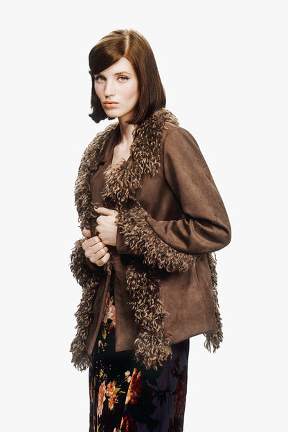 Faux Suede Jacket