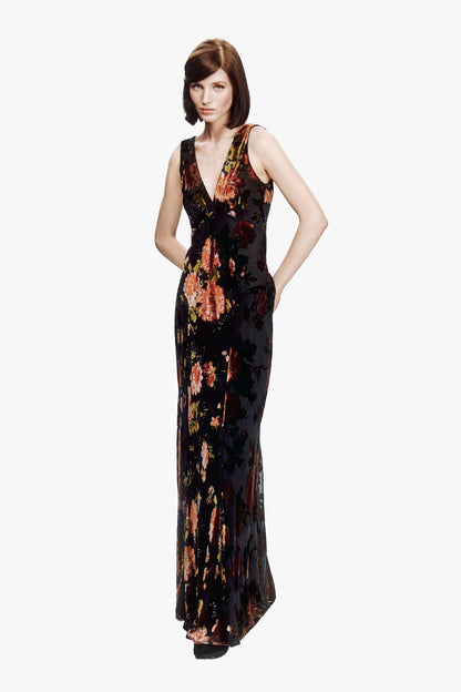 Folia Devore Maxi Dress