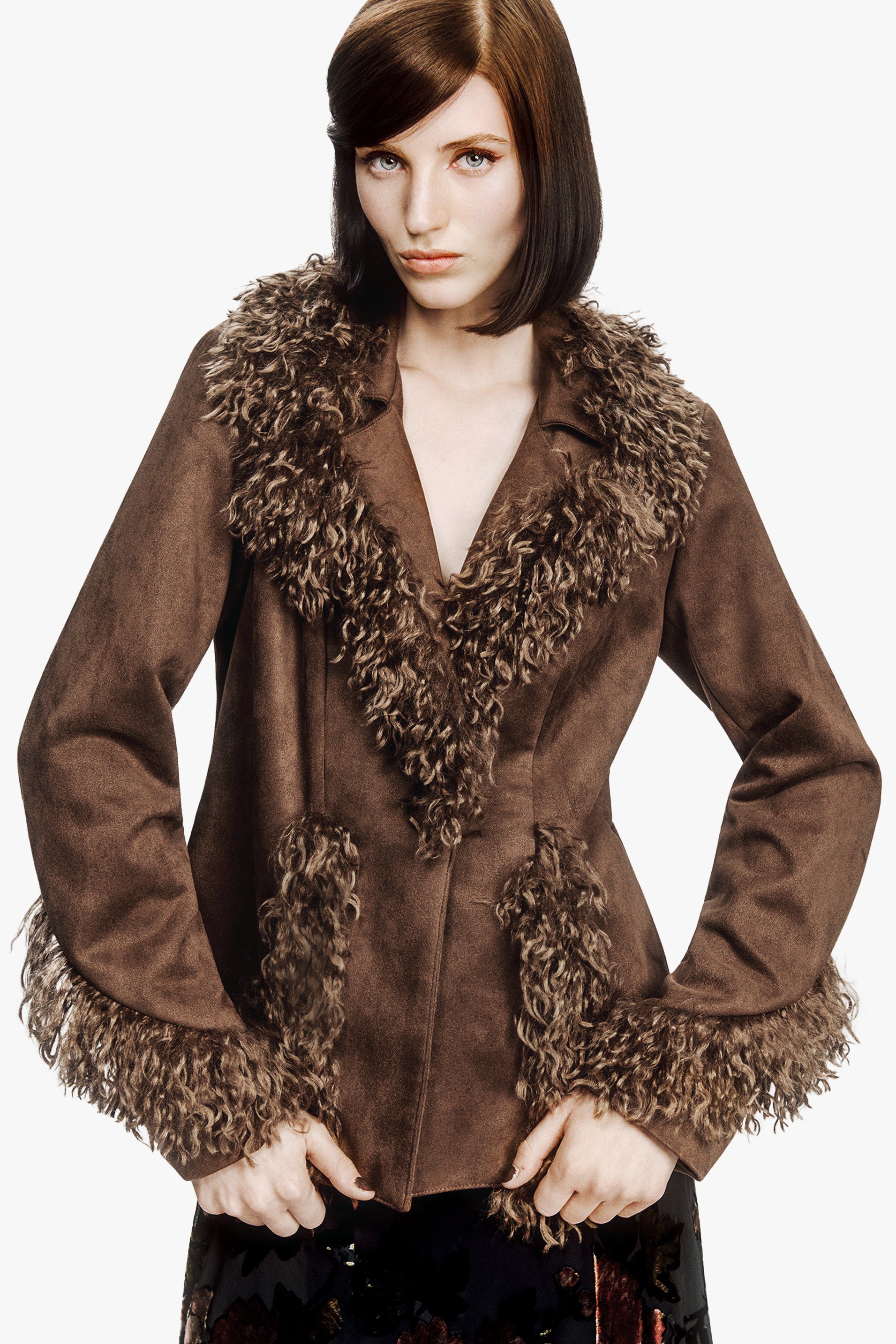 Faux Suede Jacket – Anna Sui