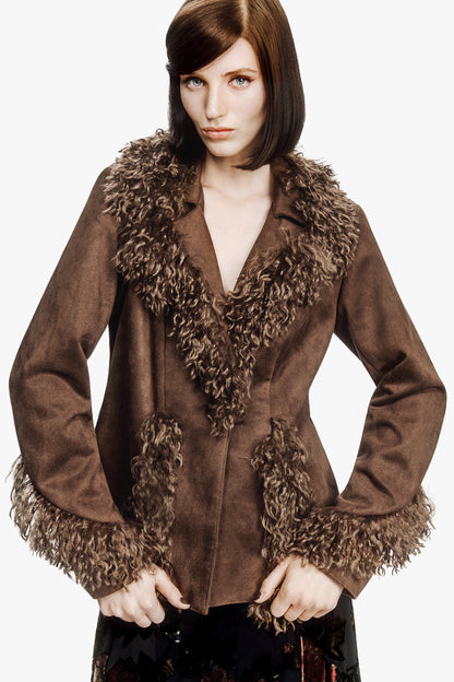 Faux Suede Jacket