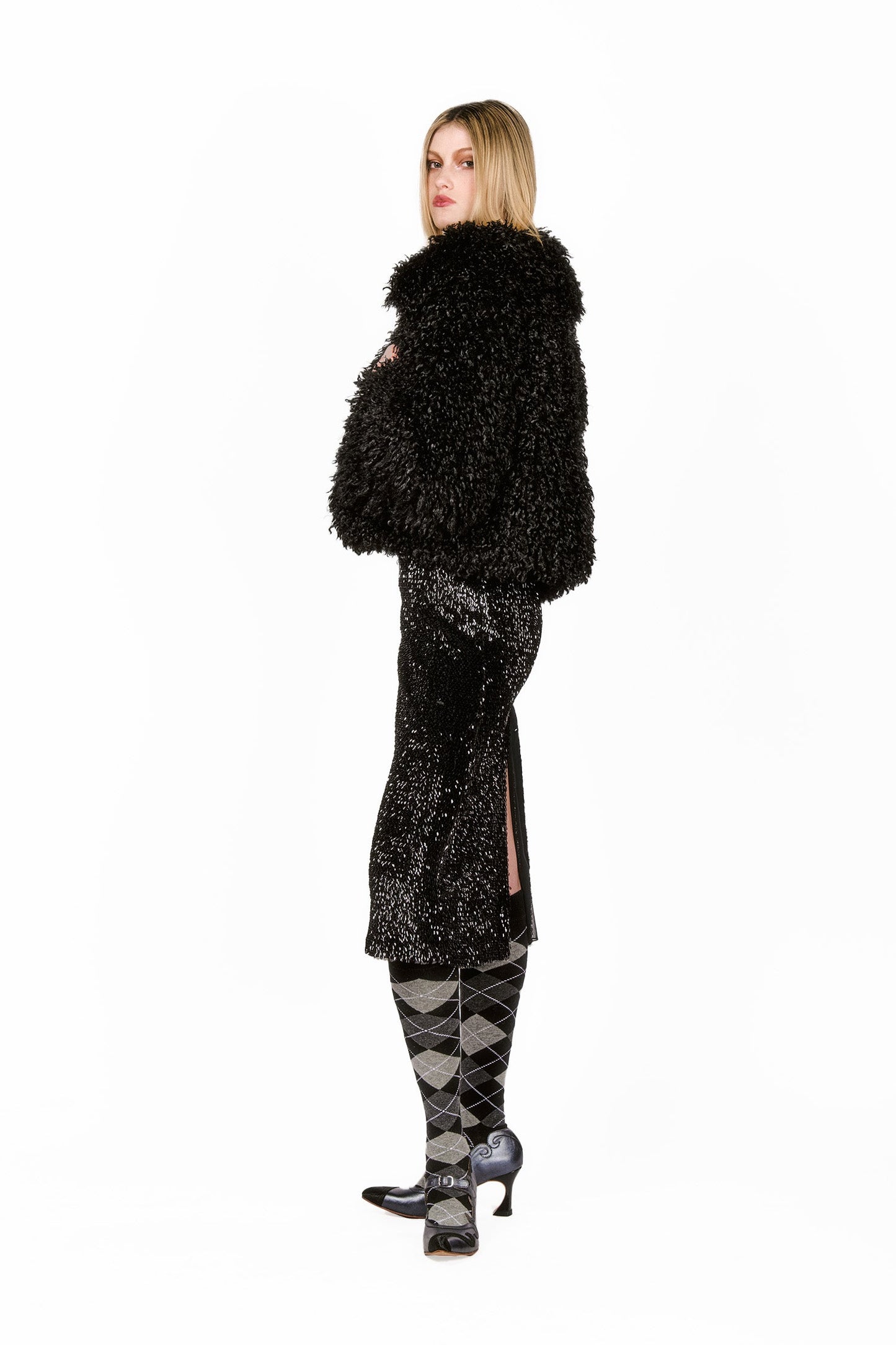 Faux Curly Lamb Fur Jacket