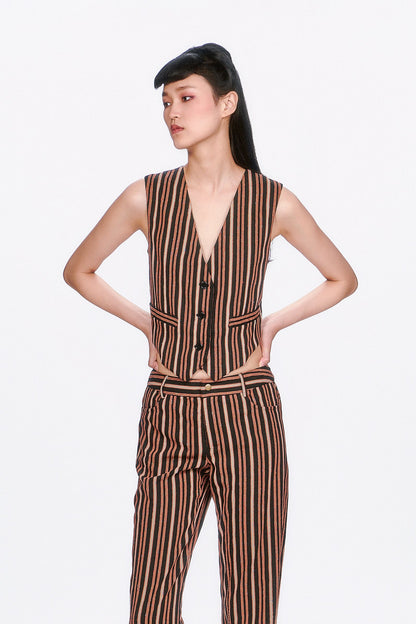 Pinstripe Vest