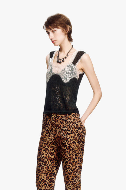 Lingerie Lace Knit Camisole