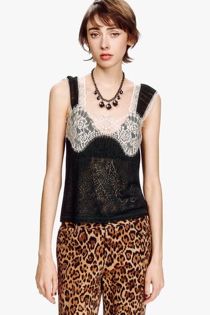 Lingerie Lace Knit Camisole