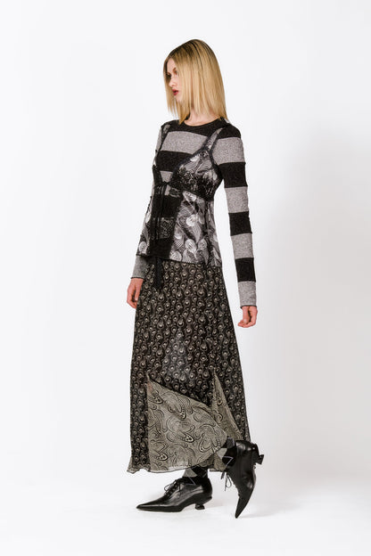 Beardsley Combo Maxi Skirt