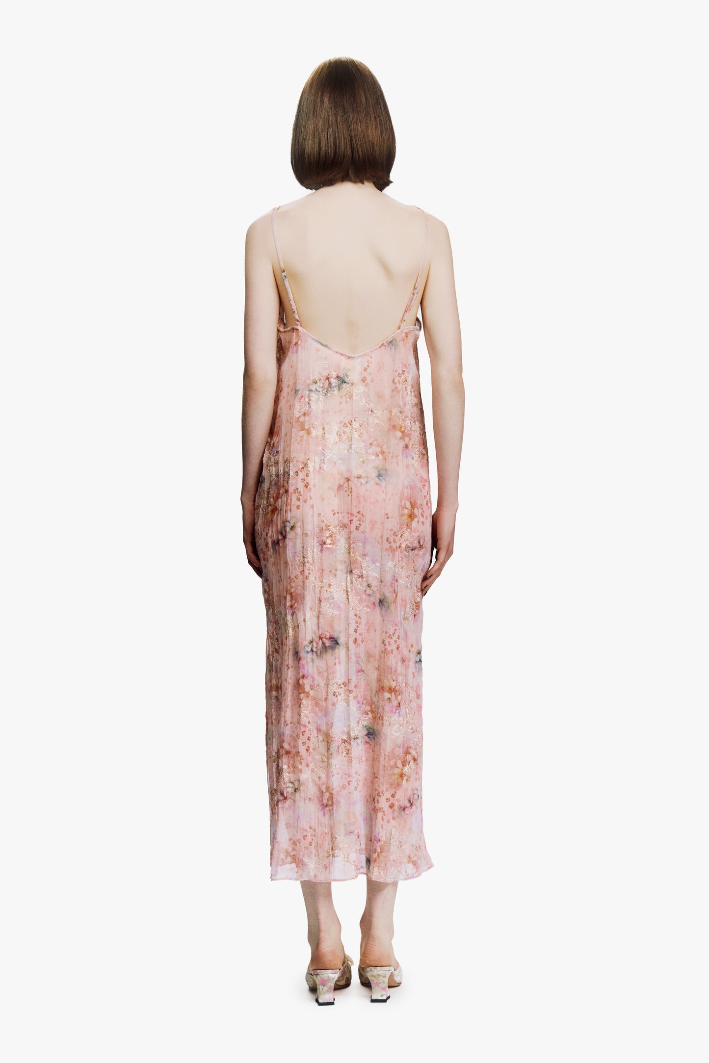 Oasis Blooms Slip Dress- Blush