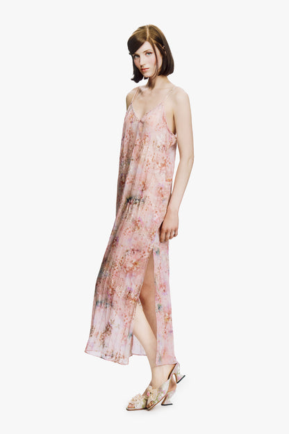 Oasis Blooms Slip Dress- Blush