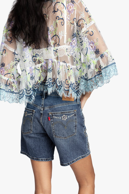 Lady Chatterley's Lace V-Neck Top