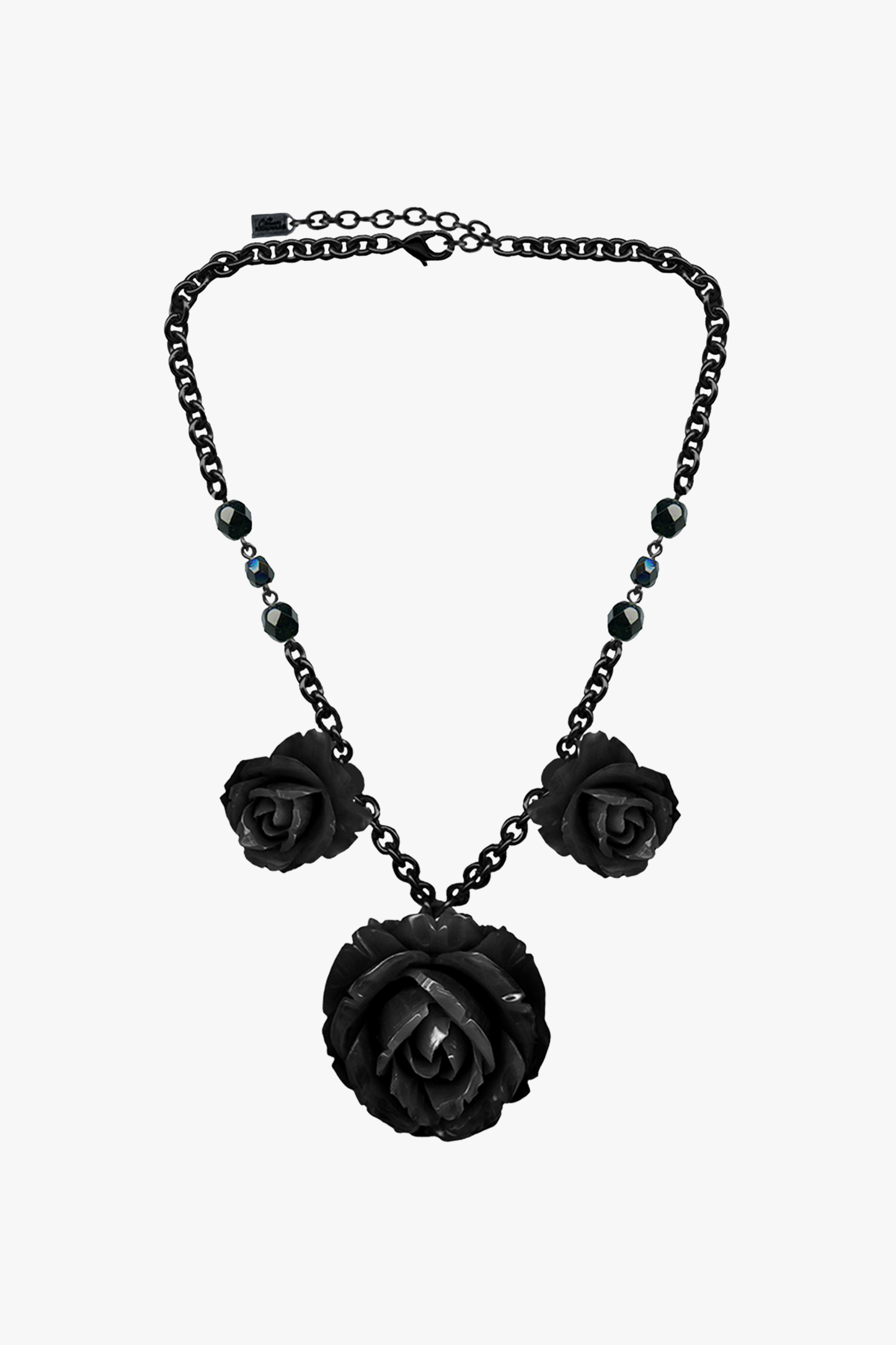 Retrolite Triple Rose Pendant Necklace