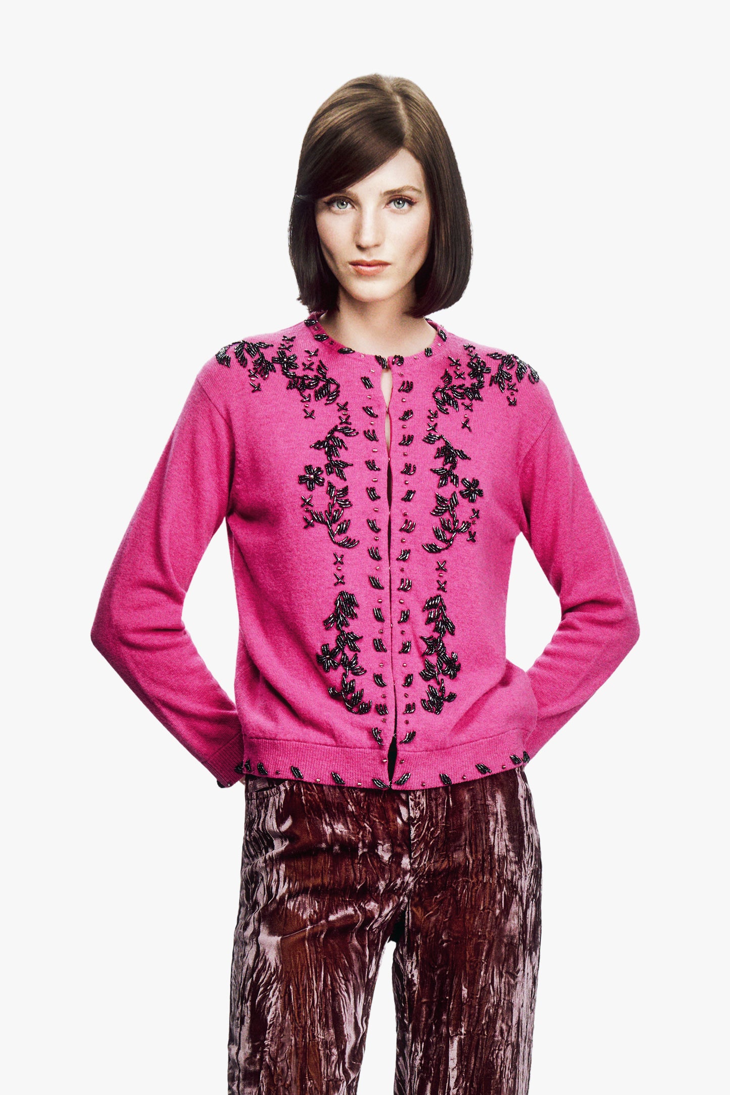 Beaded Knit Cardigan