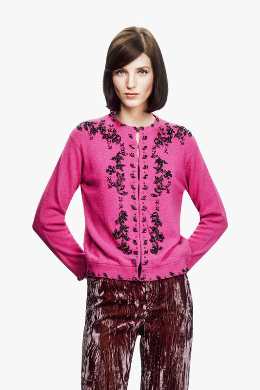 Beaded Knit Cardigan