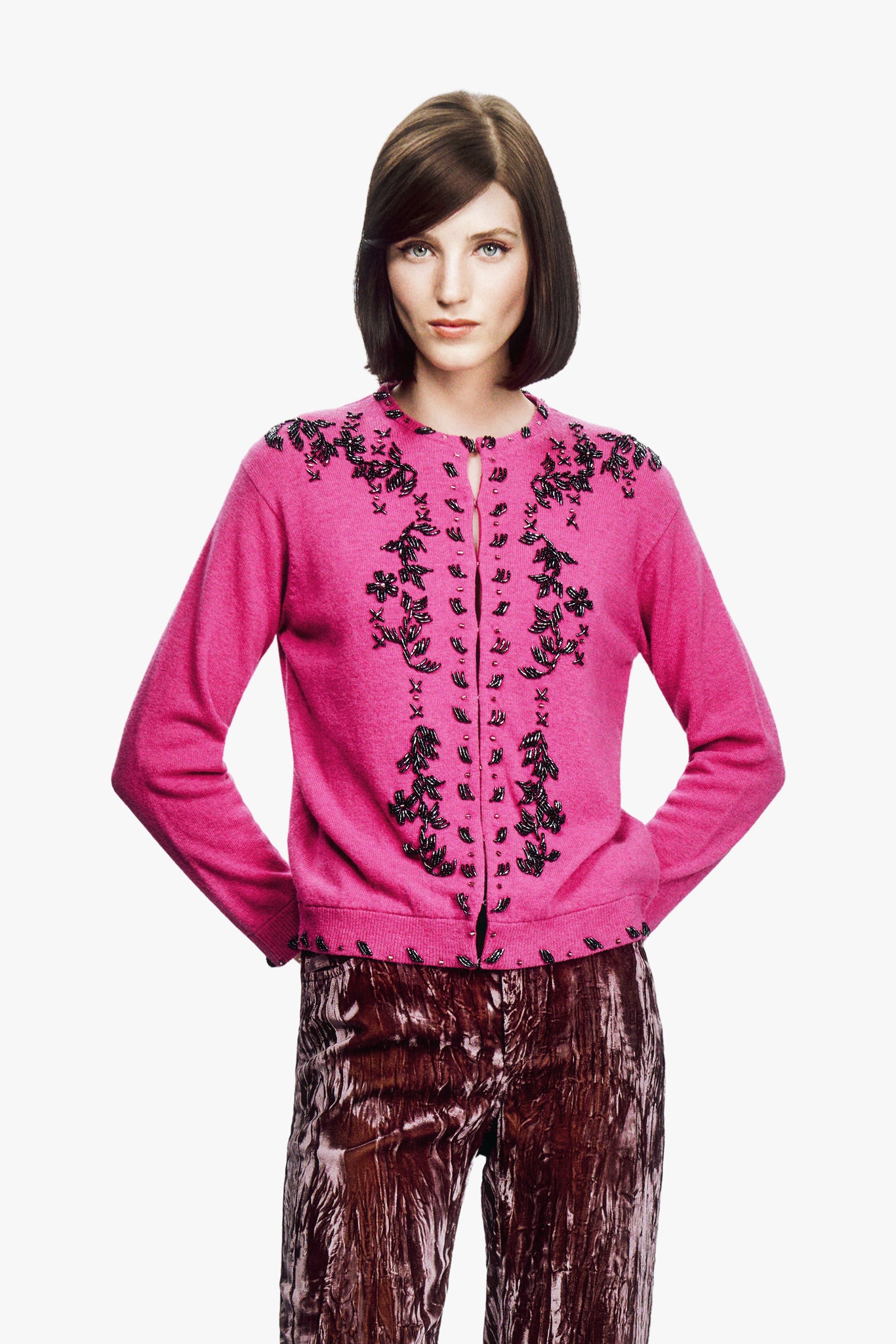 Beaded Knit Cardigan
