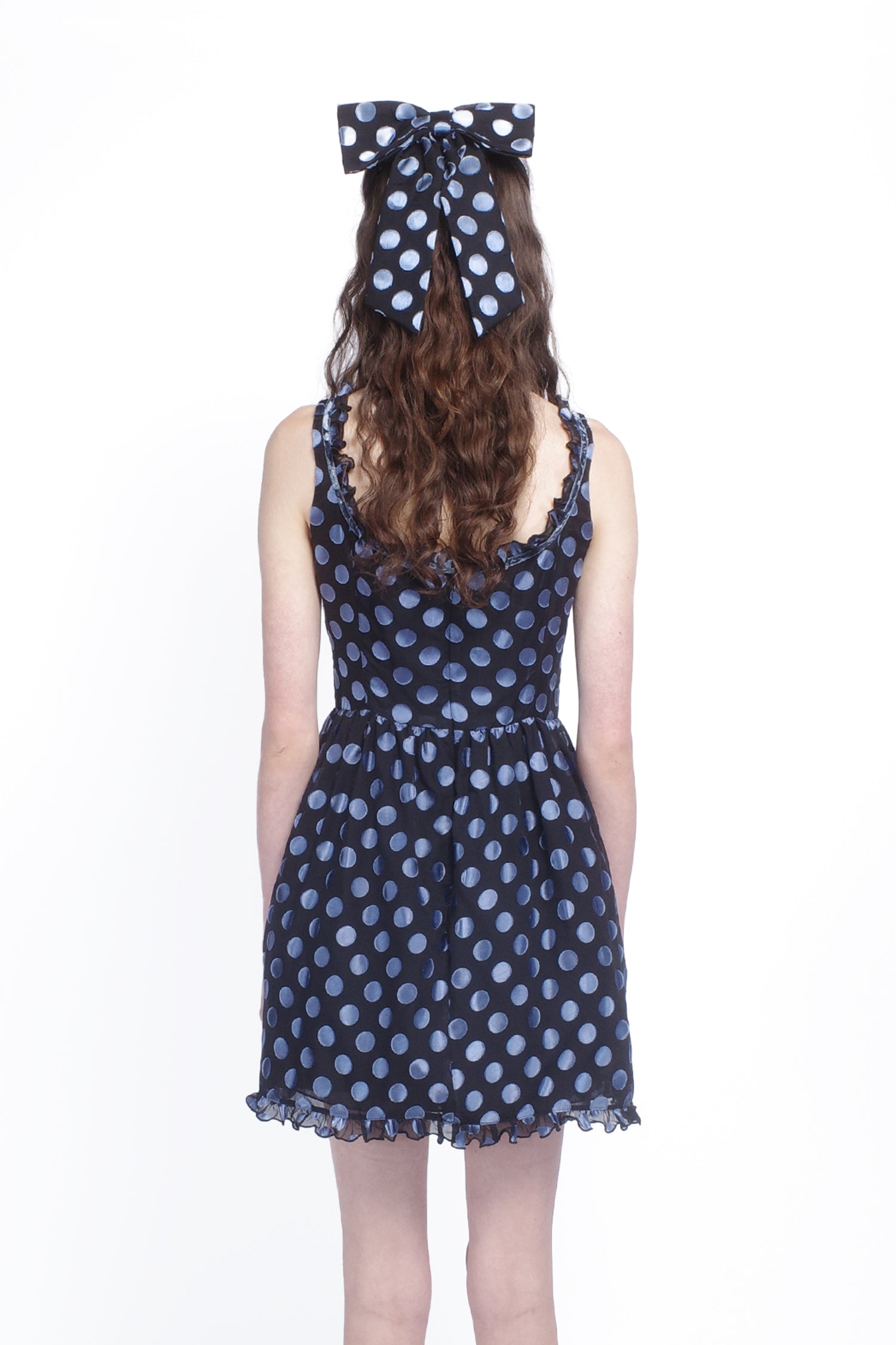 Dot Chiffon Ruffle Mini Dress 4 Dot Chiffon Ruffle Mini Dress 4