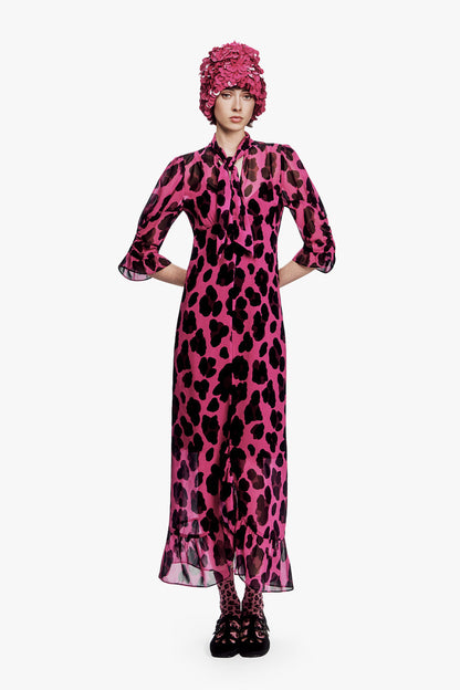 Jewel Jaguar Chiffon Dress
