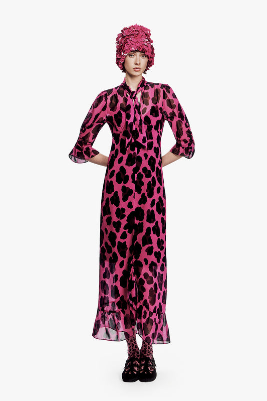 Jewel Jaguar Chiffon Dress