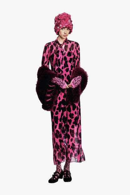Jewel Jaguar Chiffon Dress
