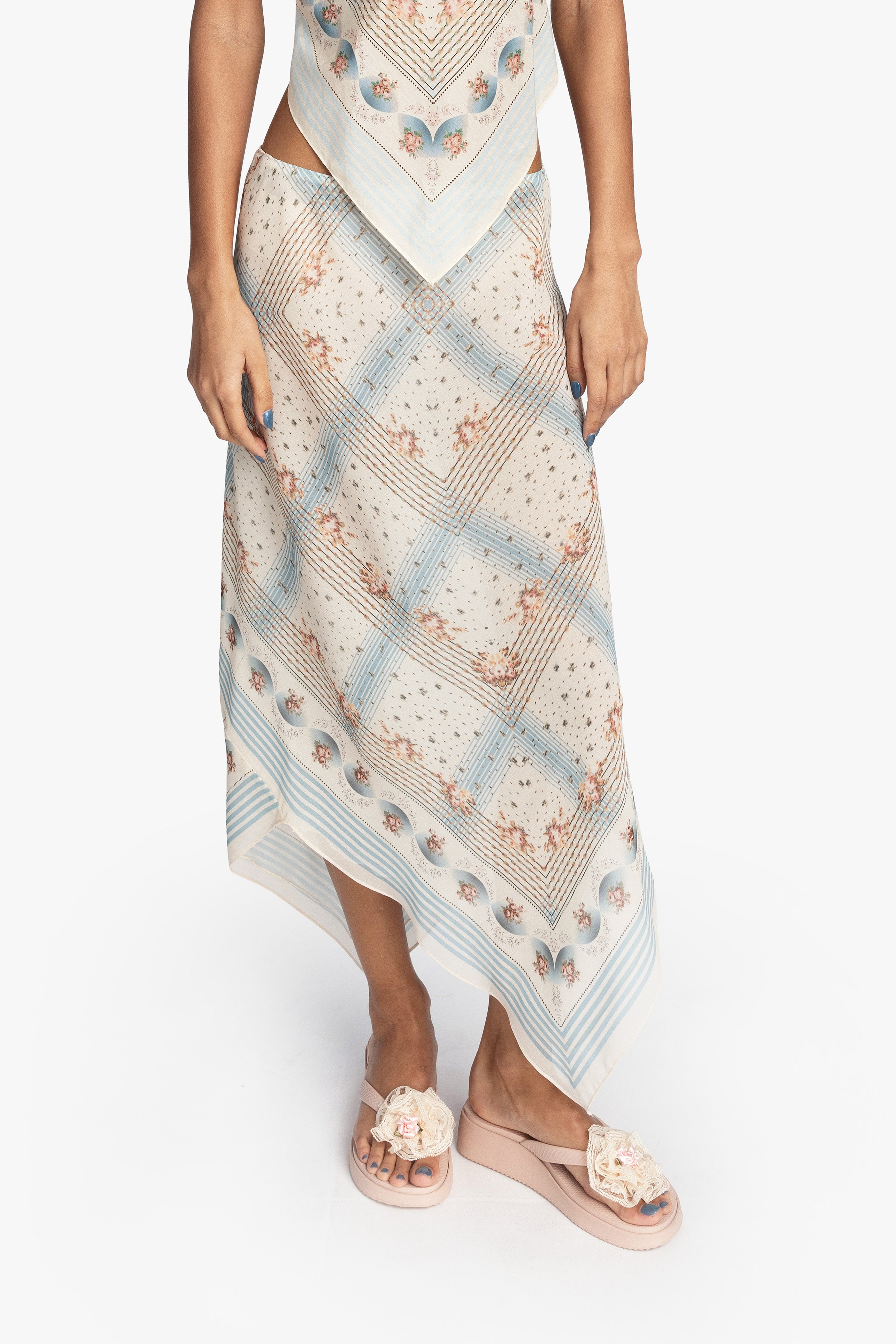 Heritage Scarf Print Chiffon Skirt – Anna Sui