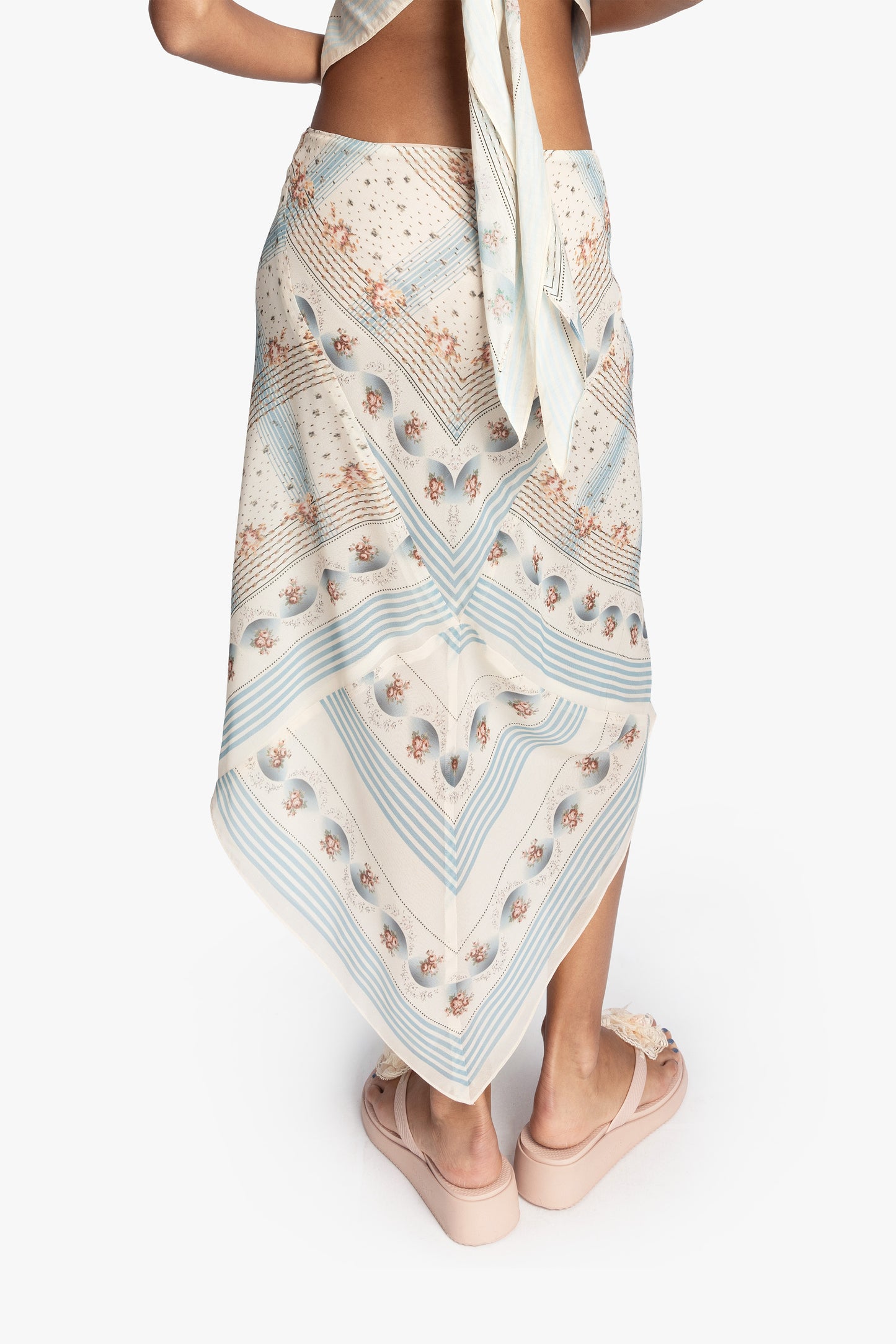 Heritage Scarf Print Chiffon Skirt