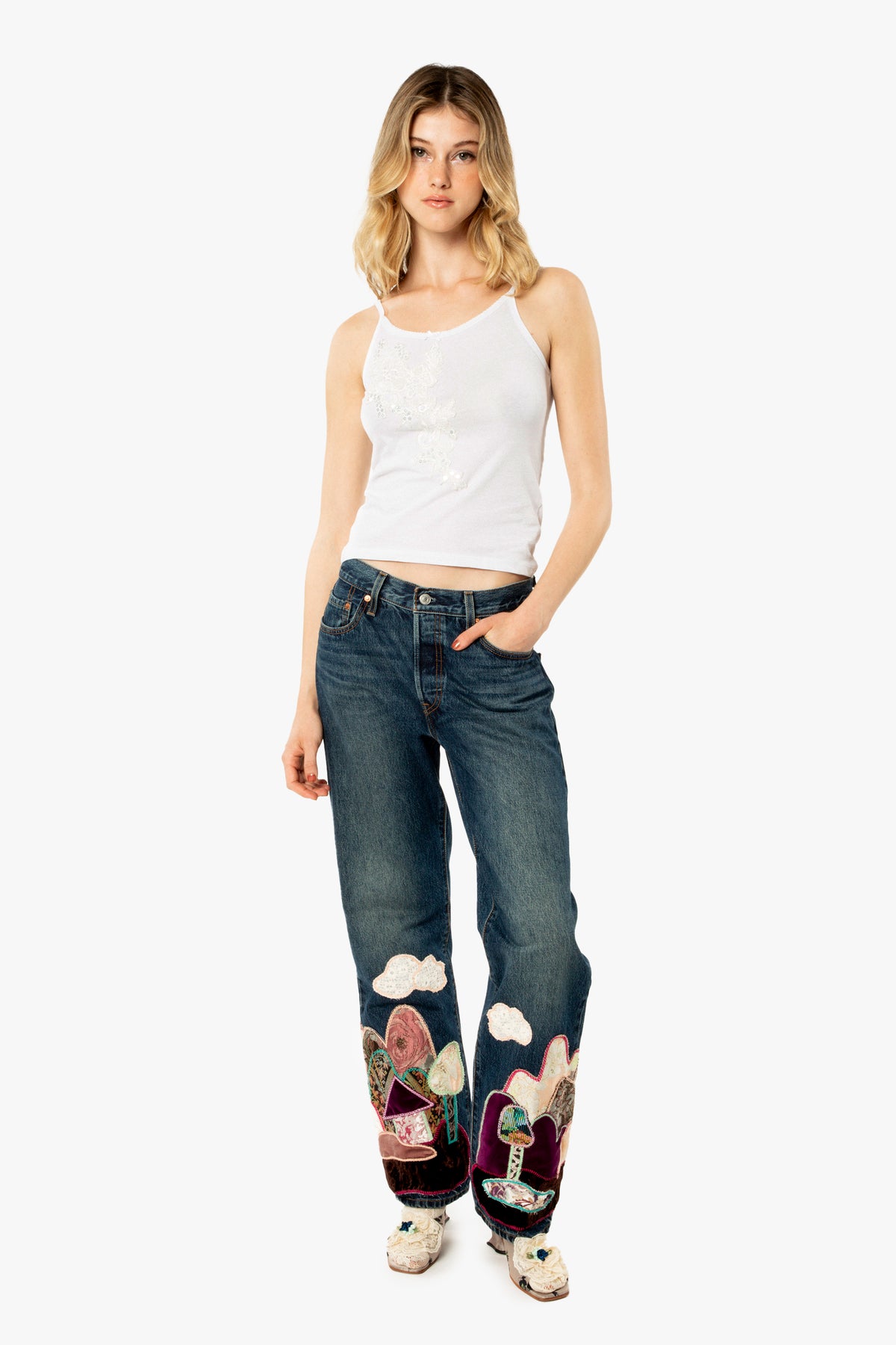Embellished Floral Deco Camisole