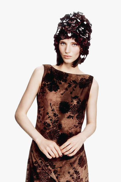 Dahlia Tulle Knit Asymmetrical Dress
