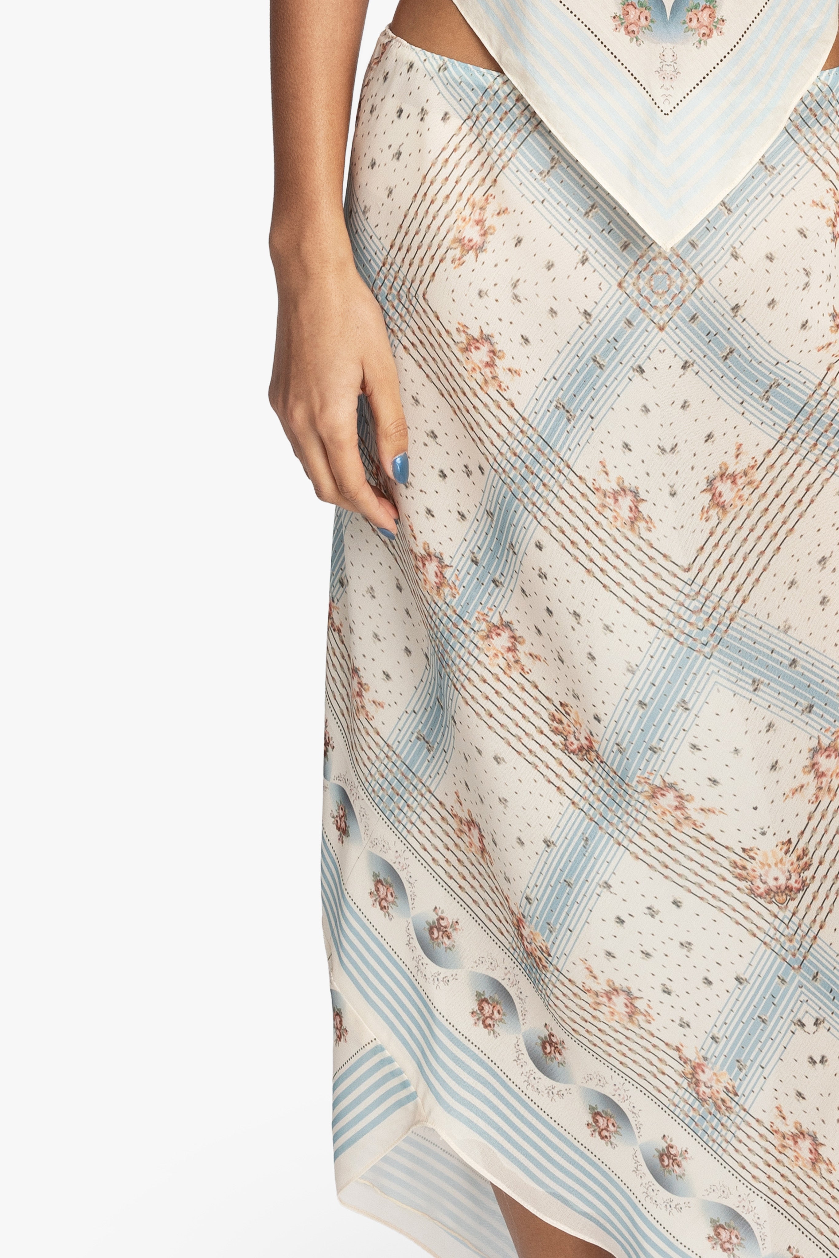 Heritage Scarf Print Chiffon Skirt – Anna Sui