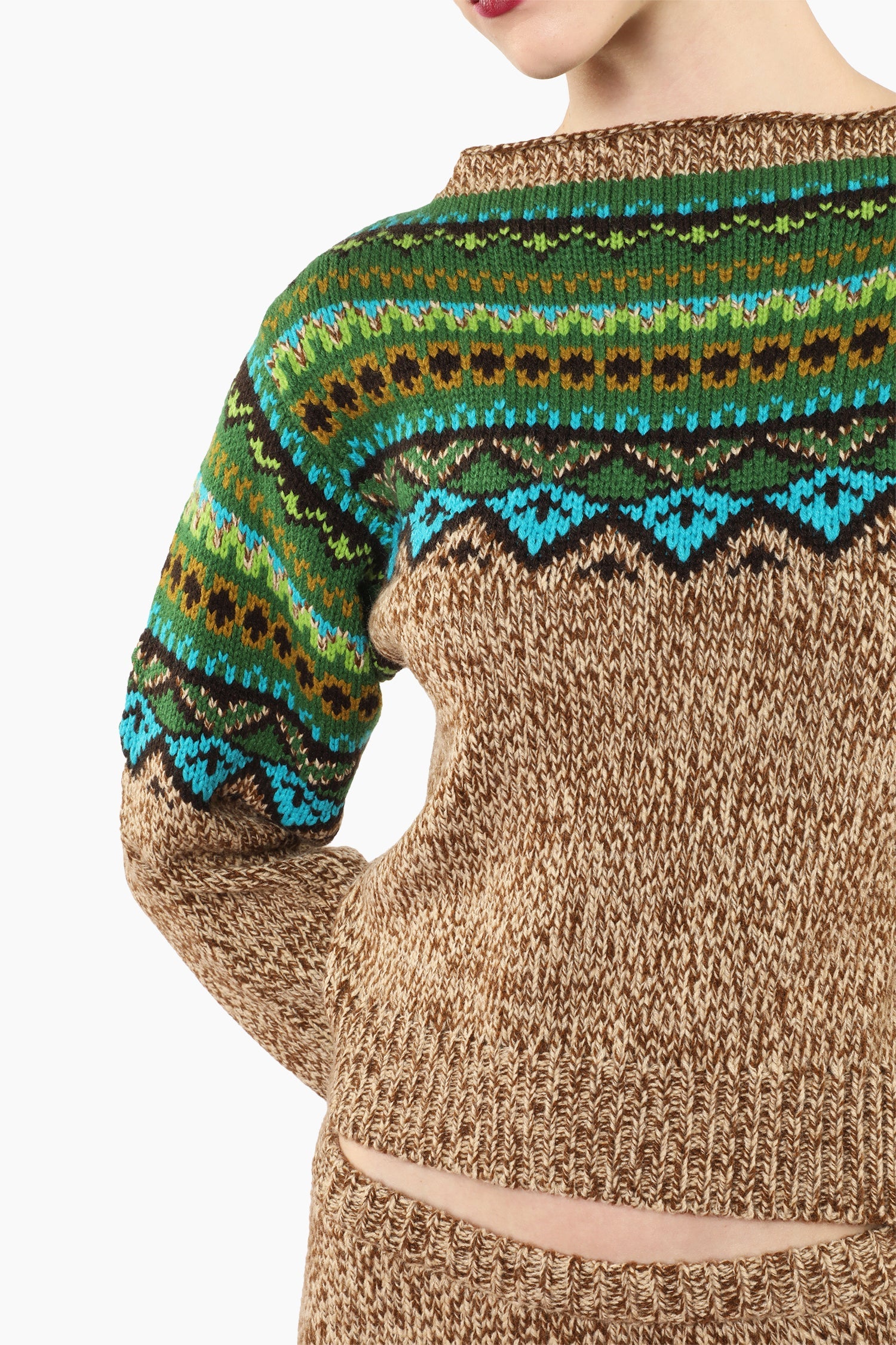 Fair Isle Sweater - Teal – Anna Sui