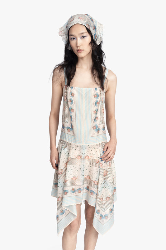 Heritage Scarf Print Dress