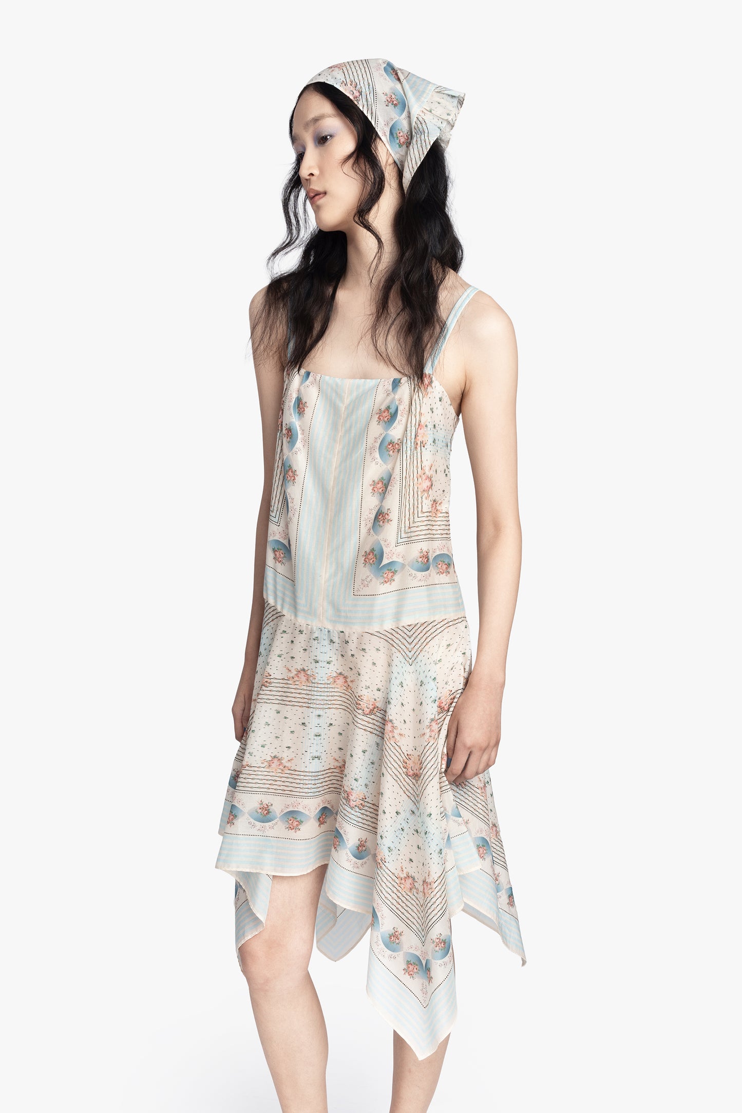 Heritage Scarf Print Dress
