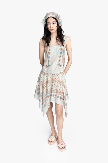Heritage Scarf Print Dress