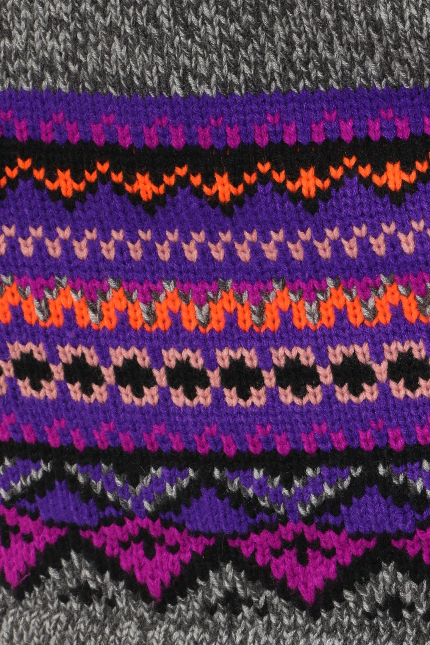 Fair Isle Mini Skirt - Magenta