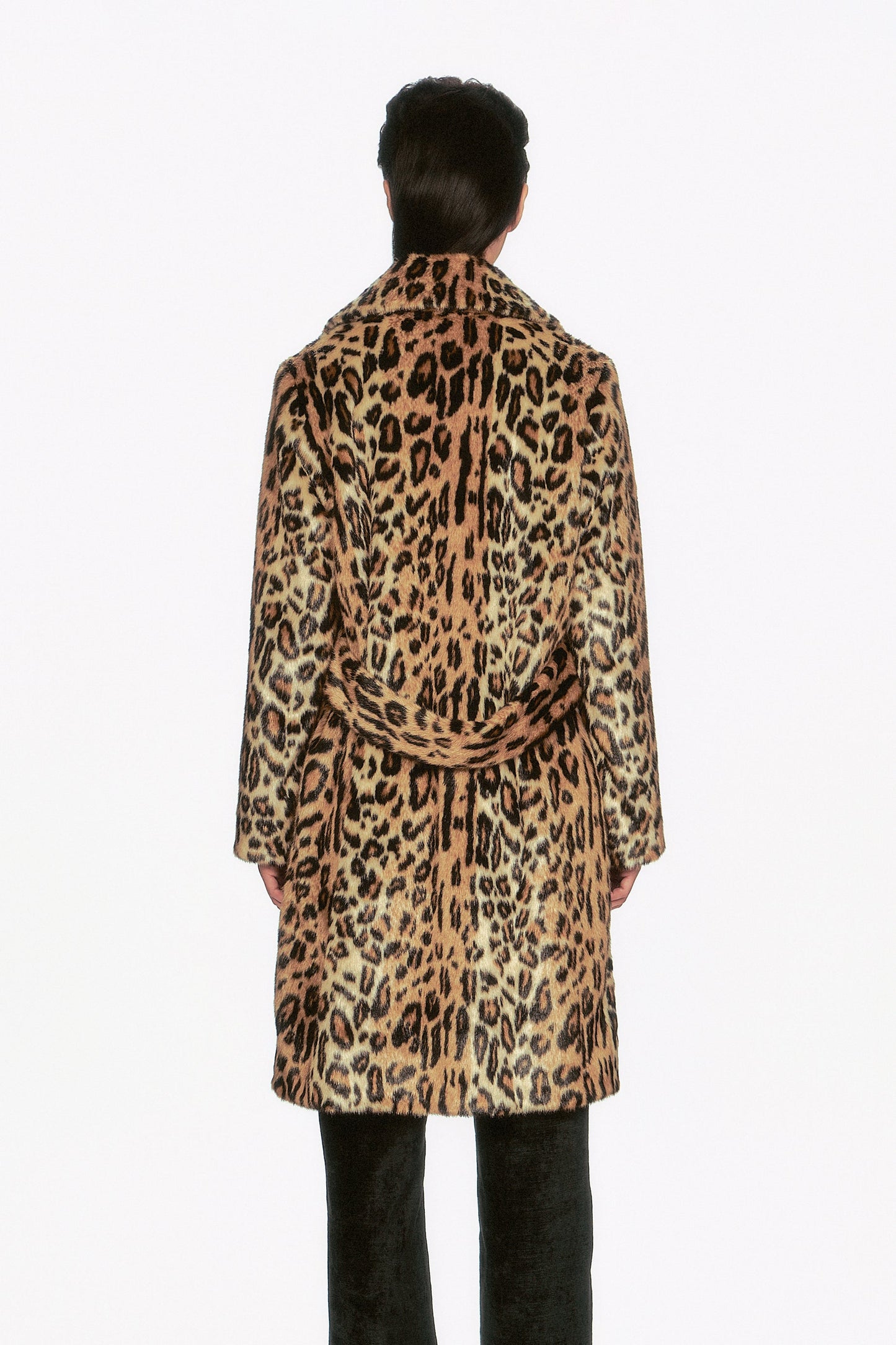 Faux Leopard Coat