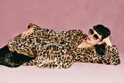 Faux Leopard Coat