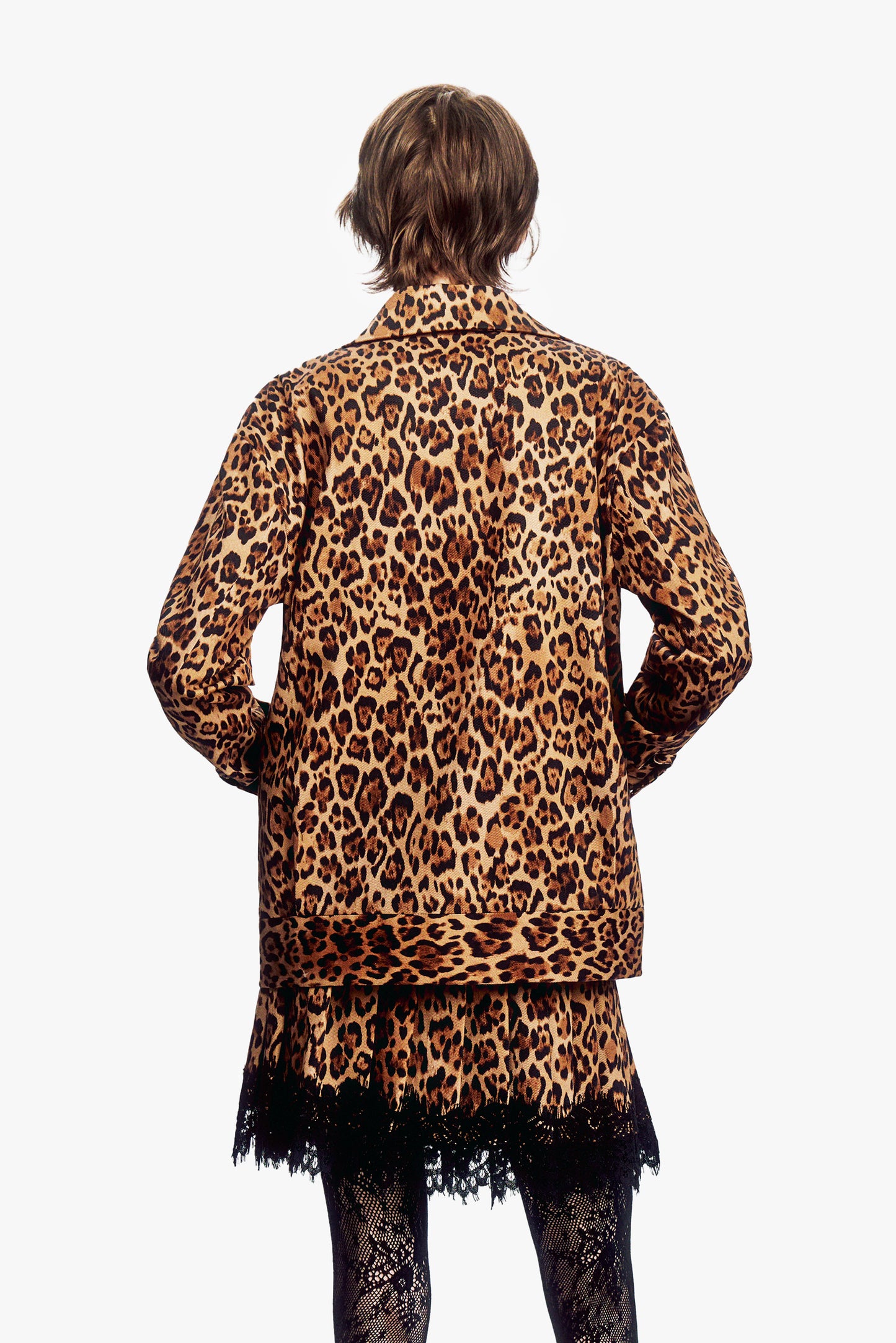 Leopard Denim Jacket
