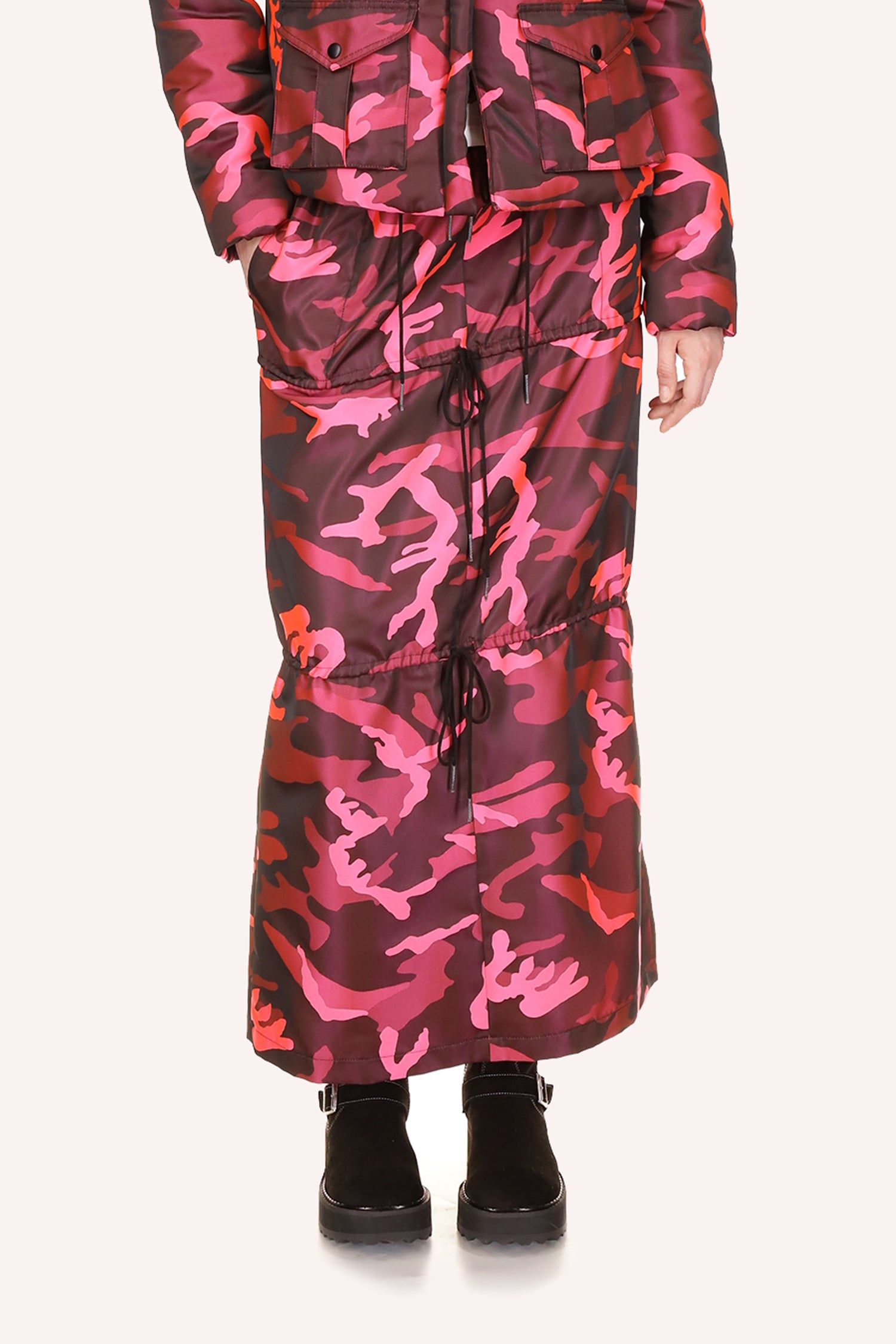 Neon Camouflage Jacket Hot Pink from Anna Sui pair with Neon Camouflage pants