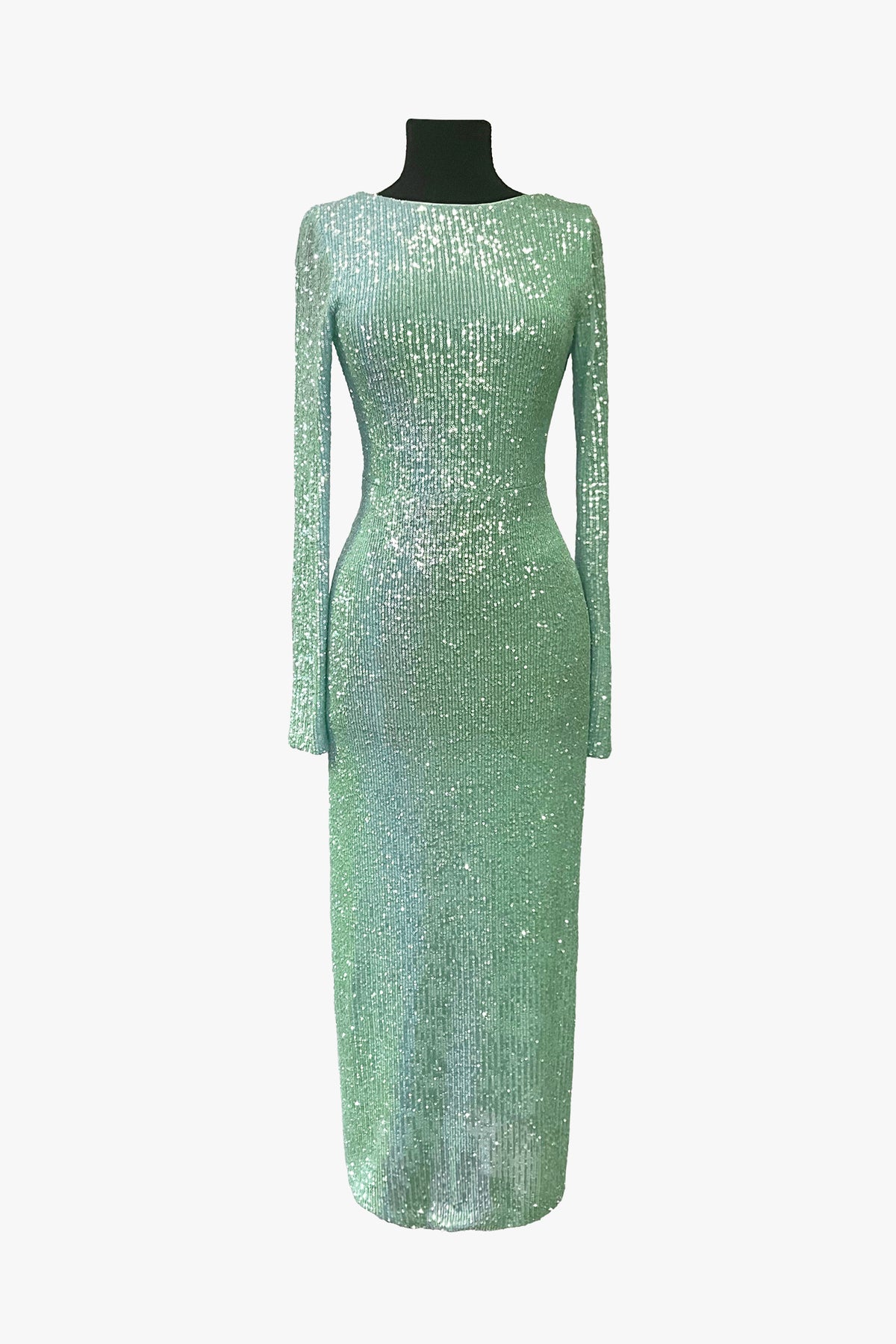 Sequin Mesh Maxi Dress- Sample