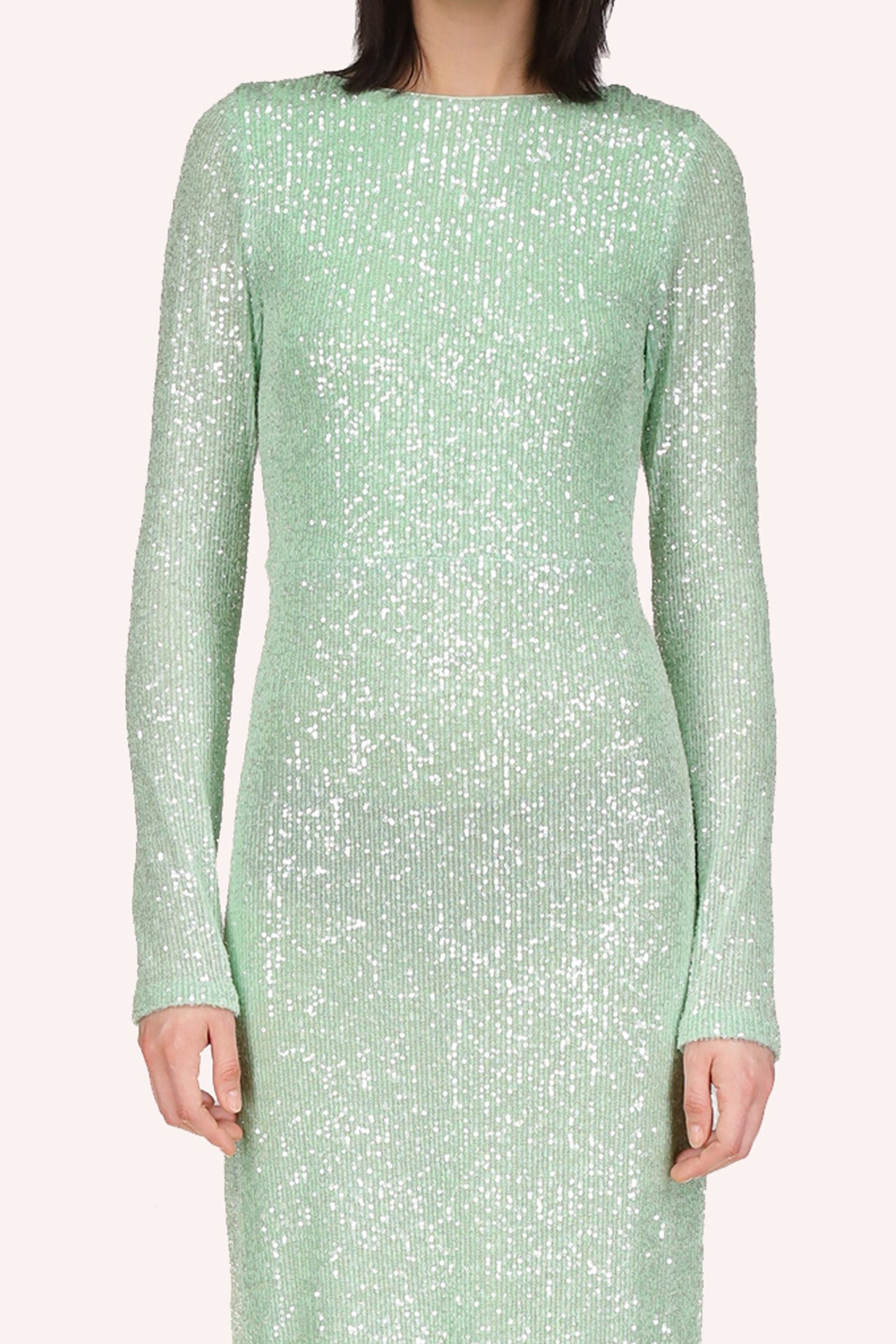 anna sui sequin dress Anna Sui Pastel Posies Sequin Dress - Silver Multi