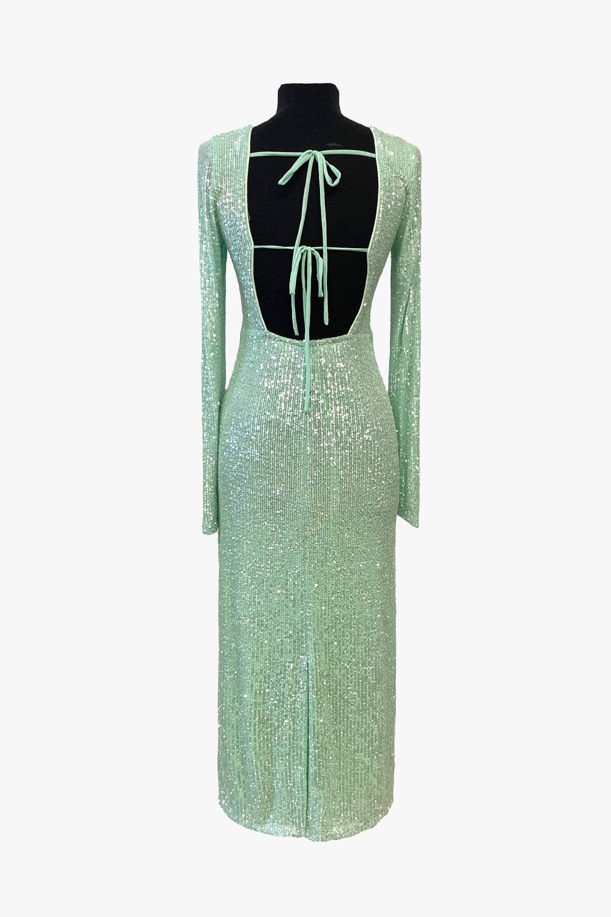 Sequin Mesh Maxi Dress- Sample