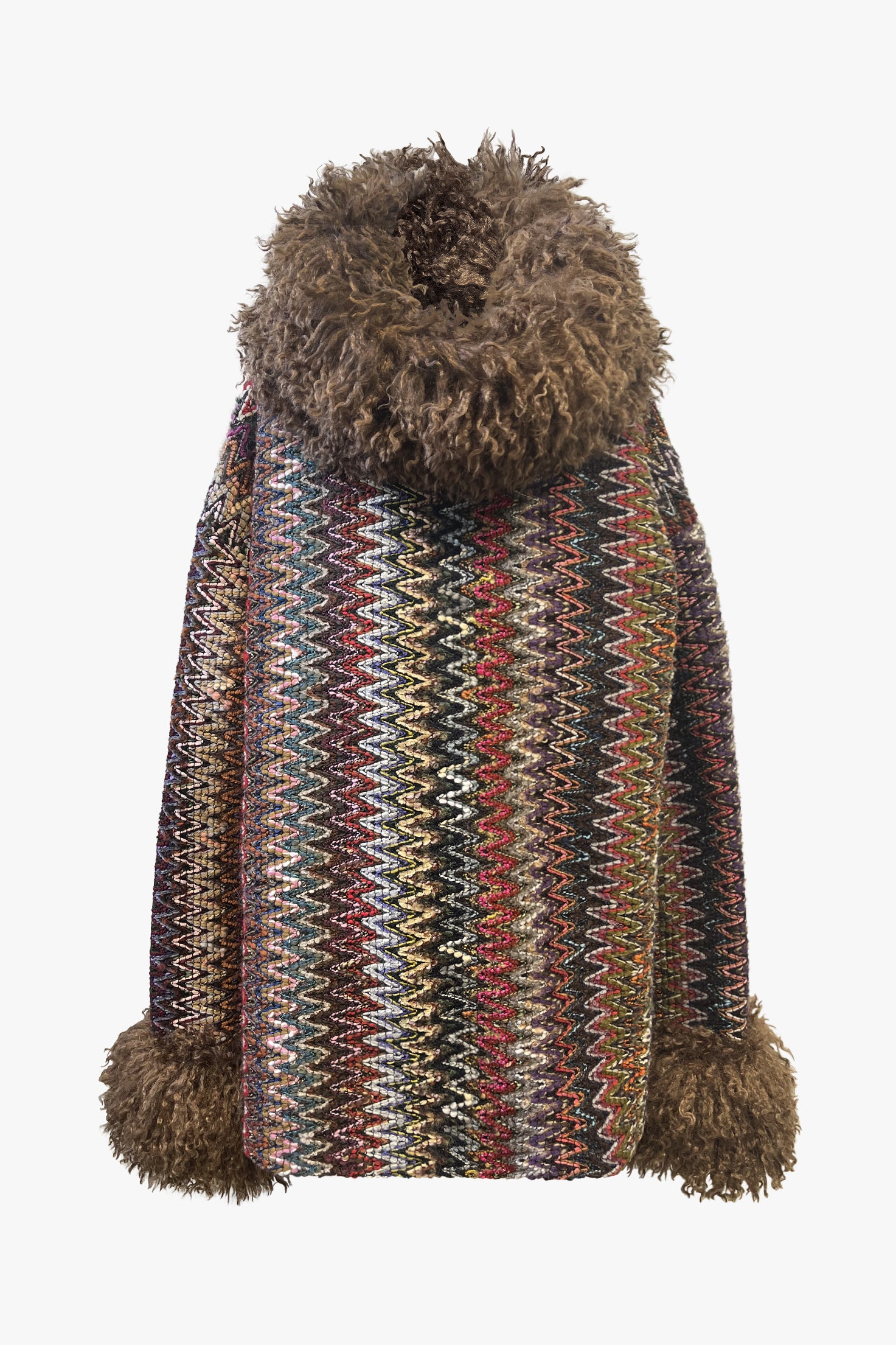 Bargello Multi Faux Fur Trim Top- Sample – Anna Sui