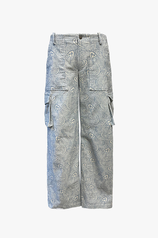 Beardsley Paisley Corduroy Painters Pants- Sample