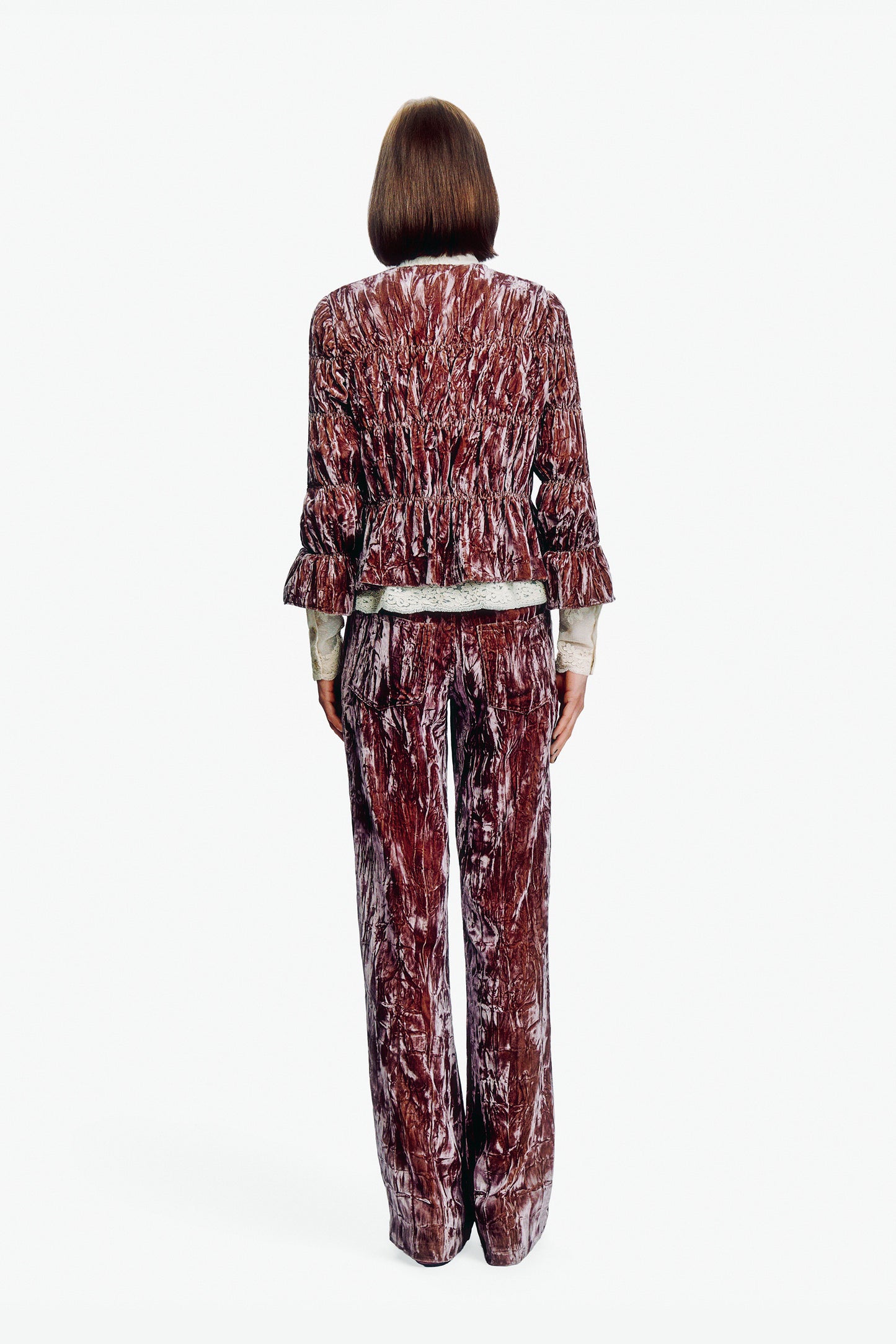 Crushed Velvet Victorian Blouse