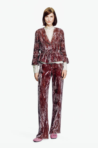 Crushed Velvet Victorian Blouse