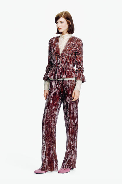 Crushed Velvet Victorian Blouse