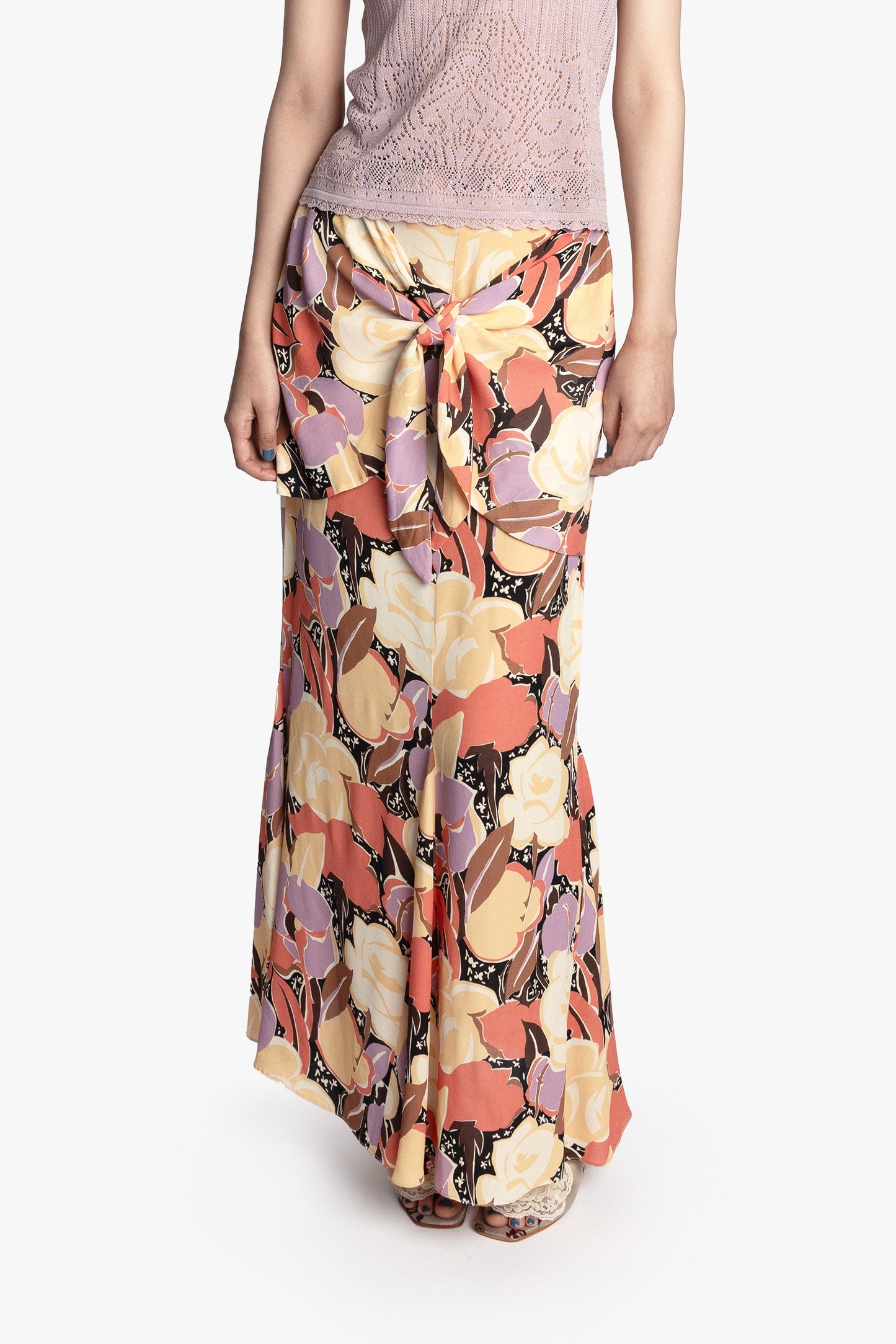 Desert Bloom Crepe Skirt