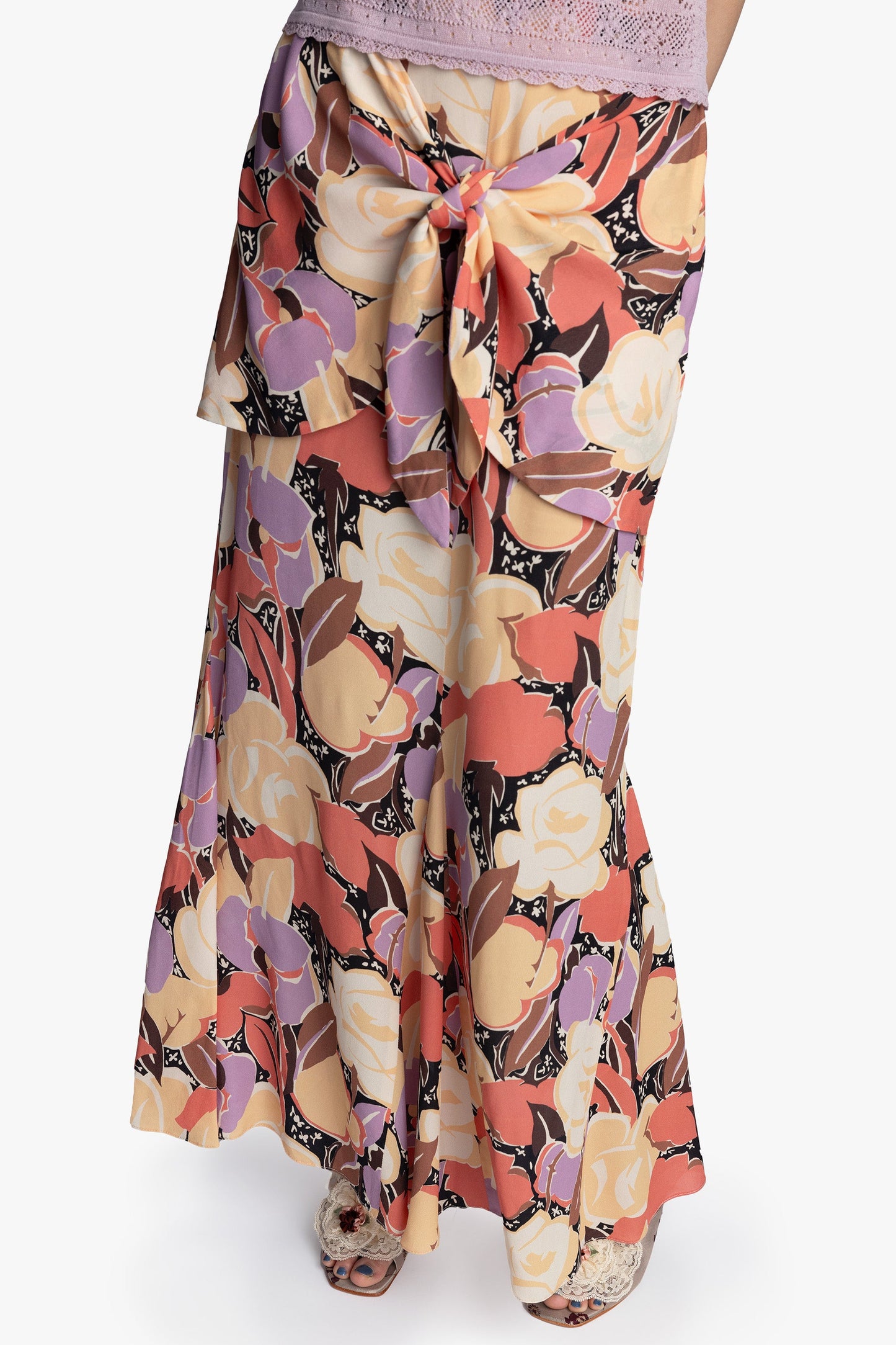 Desert Bloom Crepe Skirt