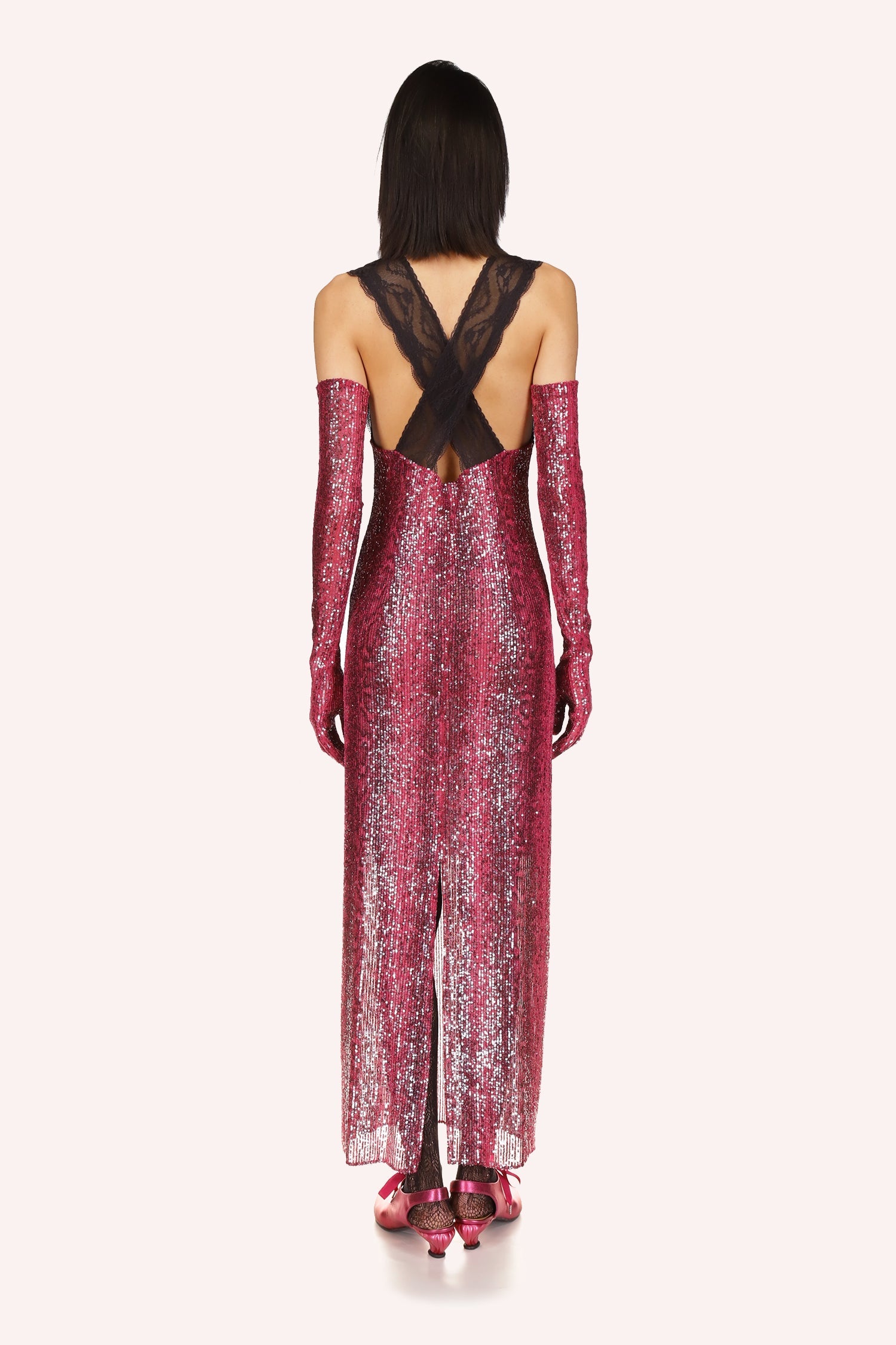 anna sui sequin dress Anna Sui Pastel Posies Sequin Dress - Silver Multi