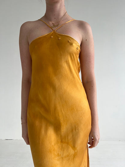 Vintage Silk Halter Dress