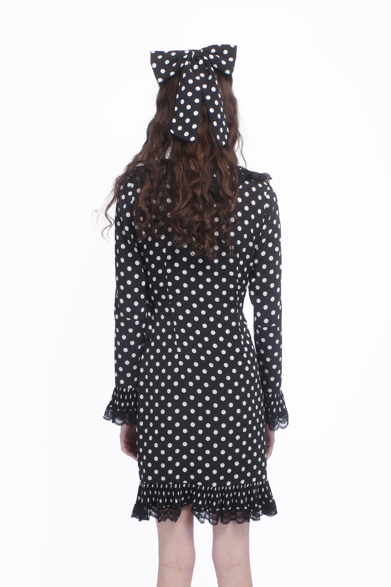 Anna Sui Women's Polka Dot Pleated Wrap Dress - Black - Casual Dresses Anna Sui Women's Polka Dot Pleated Wrap Dress - Black - Casual Dresses